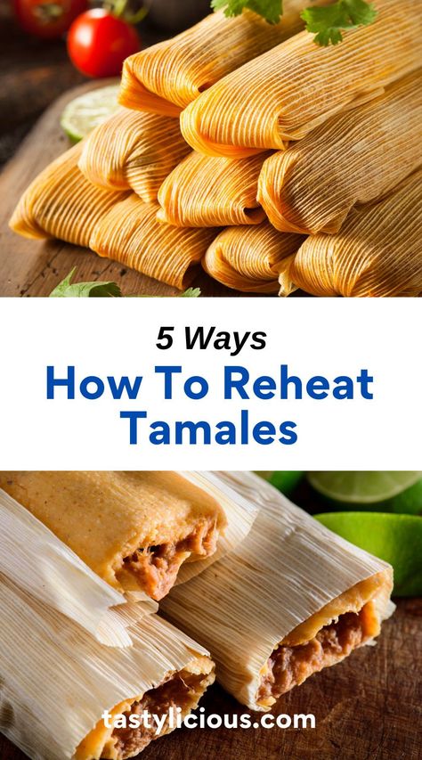 how to reheat tamales in microwave | how to reheat tamales on stove | how to reheat frozen tamales | how to reheat tamales in air fryer | refreshing spring recipes | quick lunch recipes | dinner ideas | easy dinner recipe | healthy dinner recipe Tamales In Air Fryer, How To Cook Tamales, How To Reheat Tamales, Steaming Tamales, Refreshing Spring Recipes, Homemade Tamales Recipe, Tamales Recipe Pork, Recipe Healthy Dinner, Beef Tamales