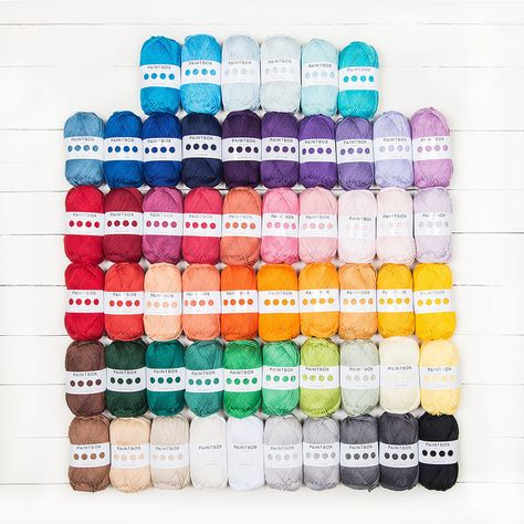 Wow! Can't choose your favourite shade of Paintbox Yarns Cotton DK? Now you don't have to, with this incredible colour pack made up of every single shade. With Paintbox Yarns each shade has been developed to allow you to mix and match and create your perfect colour palette for any project. There are pretty, soft pastels and vibrant jewel tones alongside classic neutrals - there is something for everyone. This is truly something special - treat yourself to the complete Paintbox Yarns ... Rainbow Blanket, Rainbow Crochet, Handmade Uk, Premium Colors, Dk Weight Yarn, Paintbox Yarn, Colour Board, Baby Yarn, Bad Timing