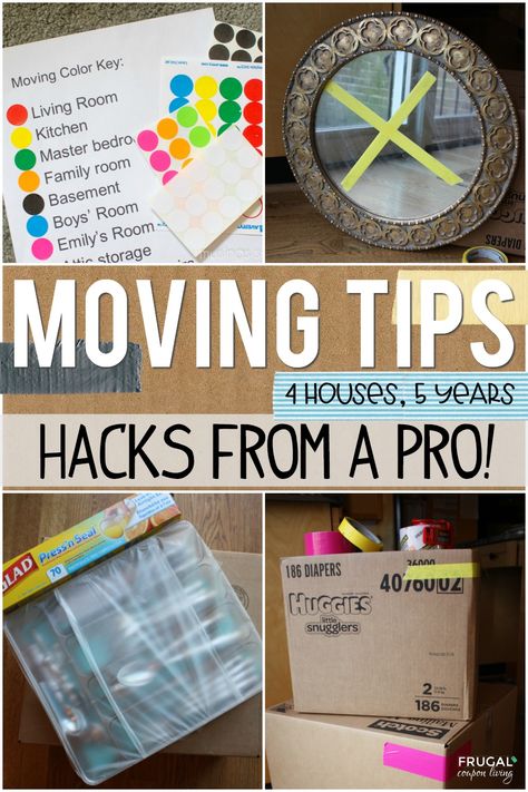 Moving out for the first time? Tried and true mover? Whichever your position, these tried and true Moving Out Hacks, Tips & Ideas will have you set for your next relocation. Staging Tips, Packing Boxes, Hacks and Tricks to make your new home relocation flawless. #FrugalCouponLiving #moving #movinghacks #movingtips #hacksandtips #homestaging #relocation #packingtips #packing #movingout #newhome #move #packinghacks #hacks #tips Moving House Packing, Moving Organisation, Moving House Tips, Moving Hacks, Moving Hacks Packing, Moving Help, Organizing For A Move, Moving Checklist, Packing To Move