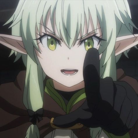 High Elf Archer, Elf Archer, Goblin Slayer, Anime Elf, High Elf, Elf, Character Art, Green, Anime