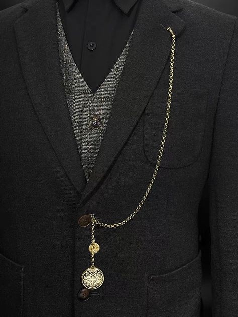 how to wear a pocket watch Pocket Watch Outfit Woman, Pocket Watch Outfit, Suit Chain, Alfred Dunhill, Double Breasted Vest, Mechanical Pocket Watch, Small Watch, Crystal Watches, Pocket Watch Chain