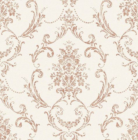 Grey damask wallpaper