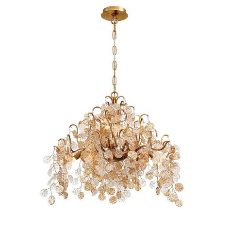 Eurofase Campobasso, 11-Light Gold Chandelier Sphere Chandelier, Transitional Chandelier, Eurofase Lighting, Gold Fixtures, Amber Crystal, Candle Style Chandelier, Geometric Chandelier, Globe Chandelier, Contemporary Chandelier