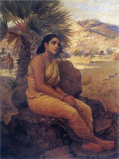 Rajasthan Painting, Ravivarma Paintings, Ravi Varma, Indian Things, Raja Ravi Varma, Moonlight Painting, Indian Art Gallery, Academic Art, Vintage India