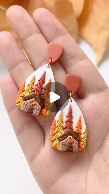 keoker_workshop on Instagram: "I used a tree clay cutter to create a mini forest! That's awesome!🌳🏠  #polymerclay #polymerclayearrings #polymerclaymolds #polymerclaycutters⁣ #polymerclaytutorial #polymerclayjewelry #keokerclaycutter #keokerworkshop #claycutters⁣ #polymerclayflowers #premo #fimo #fimoclay #sculpey #polymerclaycharms #clayearrings #clayearringshop #cernit" Tree Clay, Mini Forest, Clay Earring Ideas, Clay Earring, Fimo Clay, Polymer Clay Flowers, Polymer Clay Charms, Polymer Clay Tutorial, Molding Clay