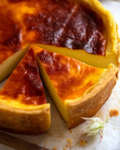 Flan Pâtissier (French Custard Tart) | RecipeTin Eats French Custard Tart, French Custard, French Tart, Doner Kebab, Flan Recipe, Recipetin Eats, Recipe Tin, Custard Tart, Custard Recipes