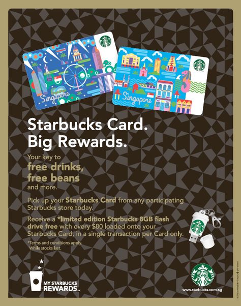 New Starbucks cards in Singapore Starbucks Card Design, Starbucks Illustration, Credit Card Design, Starbucks Card, Travel Card, Member Card, Loyalty Cards, Starbucks Gift Card, 카드 디자인