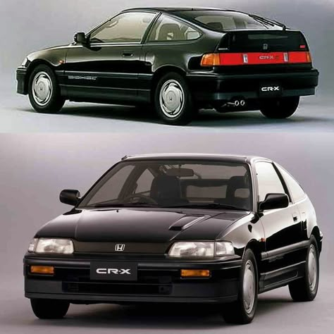 Honda Crx Si, Crx Honda, Crx Si, Concept Cars Vintage, Black Honda, Honda Crx, Cars And Coffee, Classy Cars, Pretty Cars