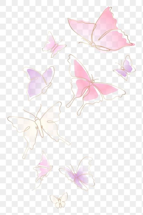 Butterfly Png, Butterfly Pink Background, Butterfly Transparent Background, Butterfly Pink Print, Pink Butterfly Illustration, Gold And Black Background, Pink Butterfly Transparent Background, Butterfly Invitations, Pastel Butterflies