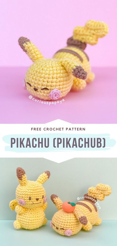 Crochet Animal Crossing Pattern, Crochet Psyduck Pattern Free, Free Crochet Pattern Pokemon, Small Crochet Stuffed Animals Free Patterns, Crochet Pokemon Pattern Free Easy, Pokemon Free Crochet Patterns, Free Crochet Pokemon Patterns, Cute Perler Bead Patterns Kawaii, School Amigurumi