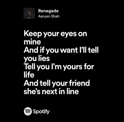 Renegade Song Lyrics, Renegade Aesthetic, Renegade Lyrics, Music Taste, Lyrics Aesthetic, Just Lyrics, You Lied, Aesthetic Iphone, Song Quotes