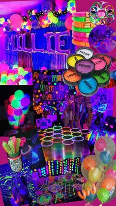 Check out edithbeyne's Shuffles NEON PARTY🎉 Neon Preppy Party, Glow In The Dark Party Decorations, Neon Sleepover, Neon Themed Birthday Party, Neon Themed Party, Neon Sweet 16, 13th Birthday Party Ideas For Girls, Glow Party Decorations, 14th Birthday Party Ideas