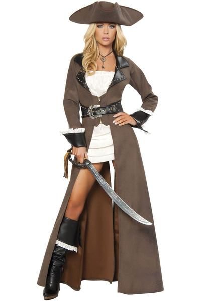 Roma Deluxe Pirate Captain Costume | Roma Costumes | Sexyshoes.com | Free Shipping Over $79 | SEXYSHOES.COM Pirate Captain Costume, Captain Costume, Pirate Dress, Female Pirate Costume, Pirate Halloween Costumes, Pirate Captain, Pirate Halloween, Fest Outfits, Pirate Woman