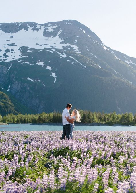 Spring Engagement Session in Anchorage Alaska | Editorial Couples Photos | Zoya Dawn Photography | These mountain aesthetic couples photos brought so many intimate moments and candid photo inspo. Be inspired by Anchorage Alaska photography, destination engagement session, mountain engagement photos, spring couples session and mountain aesthetic. Book Zoya for your destination engagement photos or Alaska engagement session at zoyadawn.com Glacier Engagement Photos, Proposal In Mountains, Alaska Family Photoshoot, Alaska Couples Photography, Alaska Elopement Photography, Alaska Proposal, Nature Proposal Ideas, Alaska Engagement Photos, Mountains Proposal