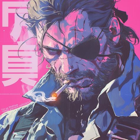 senpai crusade (@senpaicrusade) • Instagram photos and videos Raiden X Snake, Game Style Art, Jetstream Sam Pfp, Venom Snake Art, Mgs Wallpaper, Solid Snake Icon, Metal Gear Fanart, Mgs Art, Metal Gear Art