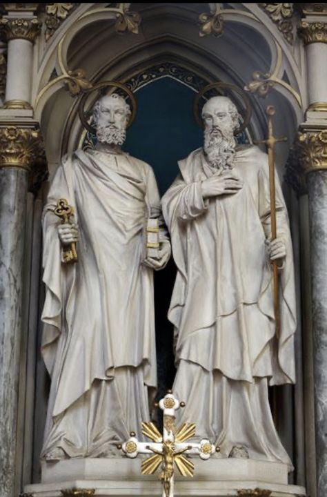 Saint Peter And Paul, Christian Leave, Simon Peter, Catholic Answers, St Peter And Paul, Catholic Decor, Happy Wallpaper, Christian Artwork, Saint Peter