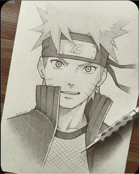 Naruto Drawings Easy, Anime Face Drawing, Anime Drawing Sketches, Drawing Superheroes, الفن الرقمي, Naruto Sketch Drawing, Naruto Sketch, Best Anime Drawings, Anime Boy Sketch