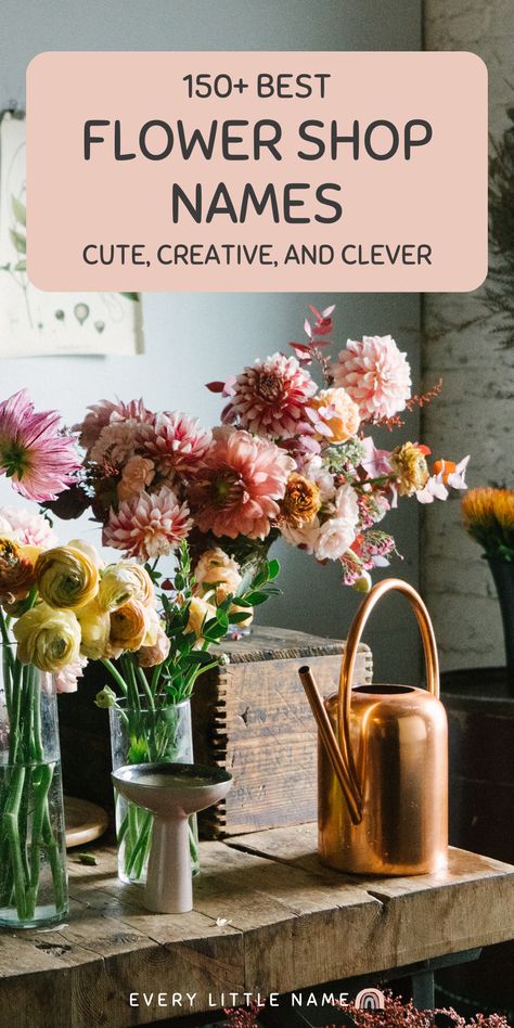 Flowers on display in flower shop. Owning A Floral Shop, Flower Shop Design Store Fronts, Starting A Flower Shop Business, Floral Store Design, Flower Bouquet Names, Home Flower Shop, Flower Market Display Farm Stand, Flower Store Name Ideas, How To Start A Florist Business