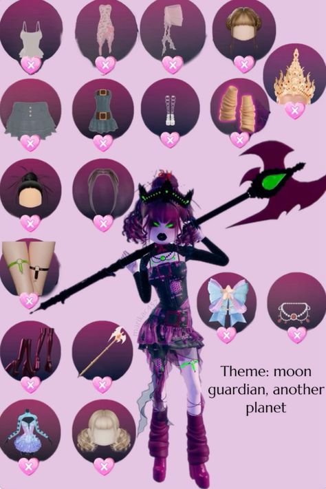 Dress To Impress Moon Guardian, Moon Guardian Dress To Impress, Dress To Impress From Another Planet, Moon Guardian, Planet Dresses, Make Outfits, Vip Dress, Clothes For Dolls, Another Planet