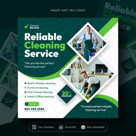 cleaning service square flyer social media post or Instagram banner template Korean Poster, Clean Hygiene, Instagram Banner, Id Card Template, Psd Designs, Free Business Cards, Business Card Maker, Flyer Maker, Presentation Template Free