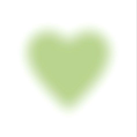 Green Heart, White Background, Green, White, Color