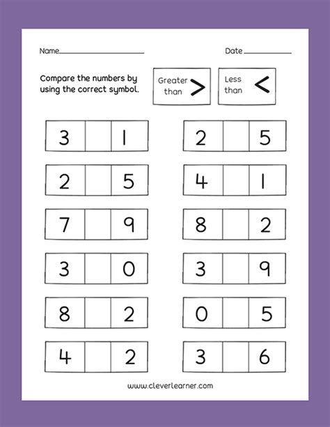 Counting Worksheets For Kindergarten, Kindergarten Math Worksheets Free, Less Than, Homeschooling Preschool, Activity Worksheet, Comparing Numbers, Worksheets Kindergarten, Preschool Math Worksheets, Numbers Kindergarten