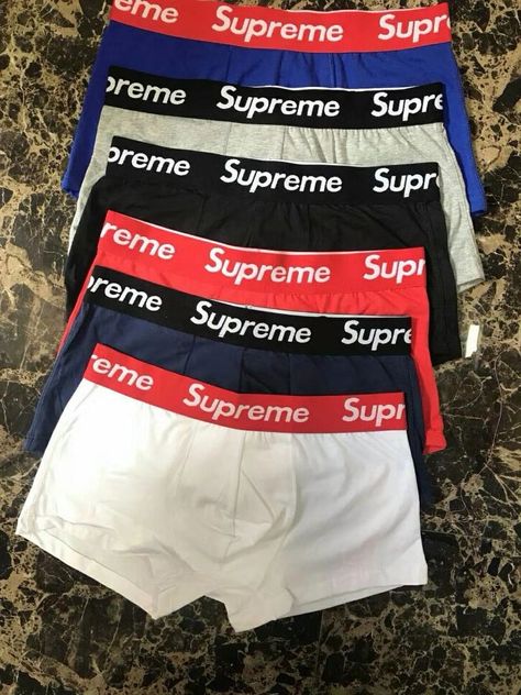 18.00 USD 6Pcs SUPREME men's underwear cotton boxers shorts SUP01 Supreme Boxers, Designer Boxers, Supreme Clothing, Men's Boxers, Cotton Boxer Shorts, Men Boxers, Tommy John, Mens Boxers, Boxer Shorts