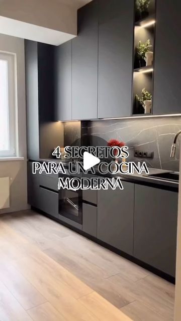 Inden on Instagram: "Te sirvió esta información ? Dale like y comparte 😀 #cocinamoderna #cocinasmodernas #cocinaideal #diseñodecocinas #designkitchen" Small Kitchen Design Inspiration, Kitchen Designs 2024, Contemporary Kitchen Decor Ideas, Straight Kitchen Design, Ideas Para Cocinas Modernas, Kitchens 2020 Trends, Modern Elegant Kitchen, Modern Small Kitchen Design, Contemporary Kitchen Decor