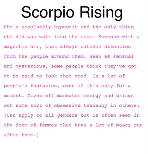 Scorpio Rising Appearance, Scorpio Rising, Scorpio Ascendant, Scorpio Eyes, Gemini And Scorpio, Sagittarius Moon, Astrology Facts, Learn Astrology, Astrology Numerology