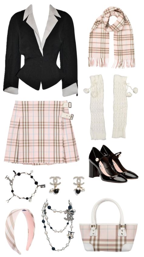 Actually 90s preppy outfit #chanel #outfit #outfitinspo #dior #beauty #miumiu #burberry #kpop Old Preppy Outfits, 90s Preppy Fashion, Skyler Aesthetic, Cher Horowitz Outfit, Classy Vintage Outfits, Rich Girl Outfits, Winter Coquette, Blair Waldorf Outfits, Channel Outfits