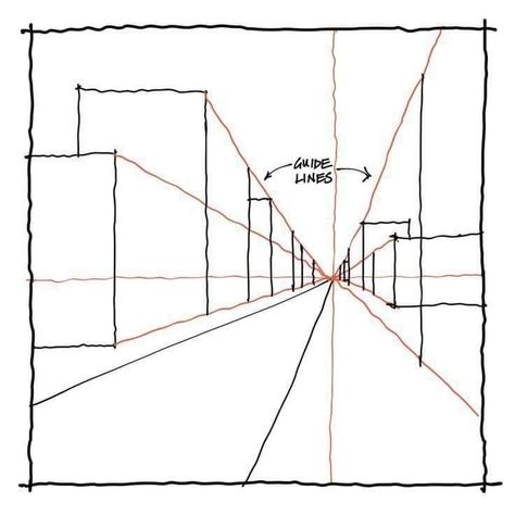 Room Perspective Drawing, 1 Point Perspective Drawing, Perspective City, 1 Point Perspective, Perspective View, Perspective Drawing Architecture, Sketching Tips, Perspective Drawing Lessons, One Point Perspective