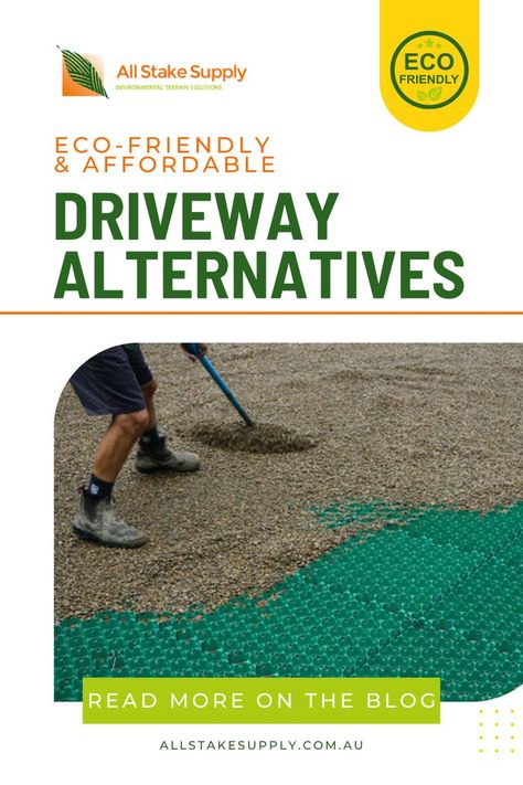 Heated Gravel Driveway, Non Concrete Driveway Ideas, Grasscrete Driveways, Eco Friendly Driveway, Concrete And Gravel Driveway, Inexpensive Driveway Ideas, Eco Driveway, Driveway Alternatives, Driveway Ideas Cheap