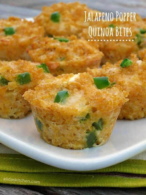 Jalapeno Egg Bites, Quinoa Bites, Jalapeno Peppers, Jalapeno Popper, Think Food, Quinoa Recipes, Holistic Nutrition, How To Cook Quinoa, Snack Ideas