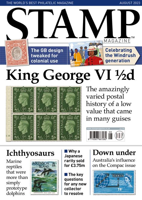 Japanese Stamp, Stamp Auctions, Rare Stamps, Stamp Collection, George Vi, Hobby Games, Magazine Subscription, King George, Stamp Collecting