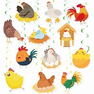 Chicken Birthday Party, Chicken Birthday, Chicken Party, Chicken Cards, Farm Animal Party, Unique Themes, 1st Birthday Party Themes, Cute Chicken, Farm Birthday Party