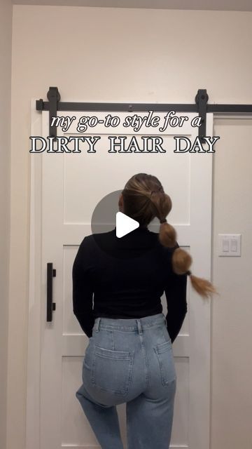 CATHERINE ★ JEWEL ★ SPRATTO on Instagram: "my dirty hair day go to!!!! this is so easy and makes that “neeeed to wash” hair look cute! Try this. 🫶🏼 #hairstyle #styledponytail" Dirty Hair Hairstyles, Hairstyles For Dirty Hair, Wash Hair, Washing Hair, Hair Hairstyles, Hair Day, Hair Looks, Hairstyles, Hair Styles