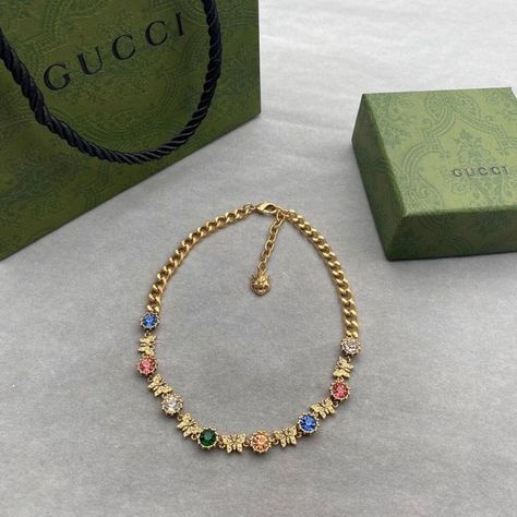 michealla✨ on Twitter: "multicoloured gucci butterfly bracelet https://t.co/atDmCvwZBo" / Twitter Butterfly Necklaces, Expensive Jewelry Luxury, Gucci Jewelry, Jewelry Men, Dope Jewelry, Unisex Necklace, Anniversary Jewelry, Classy Jewelry, Expensive Jewelry