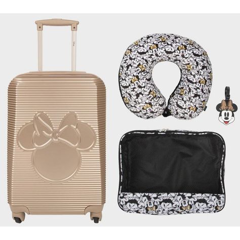 Minnie Mouse Suitcase, Disney Suitcase, Disney Luggage, Disney Trip Outfits, Hardside Luggage Sets, Disney Products, Cute Suitcases, Best Suitcases, Disney 2024