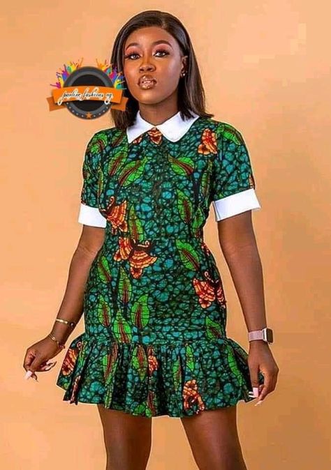 Latest Ankara Short Gown, Ankara Dress Designs, Ankara Short Gown Styles, Ankara Dress Styles, African Print Dress Ankara, Short African Dresses, Best African Dresses, African Fashion Skirts, African Wear Dresses