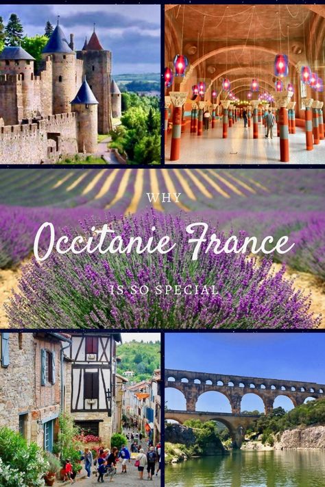 Occitanie is special. It lies in warm and sunny southwest France, a merger of the former regions of Languedoc Rousillon and the midi-Pyrenees. It is a secret out of the way land of wine and wonder, chock full of art, castles, and cassoulet. And it has gorgeous medieval villages. This article lists my top 10 most beautiful villages and town in Occitanie.  #occitanie #france #villages #southernfrance Midi Pyrenees France, France Holiday, Places In France, Regions Of France, France Travel Guide, Visit France, Travel France, Southern France, Germany And Italy