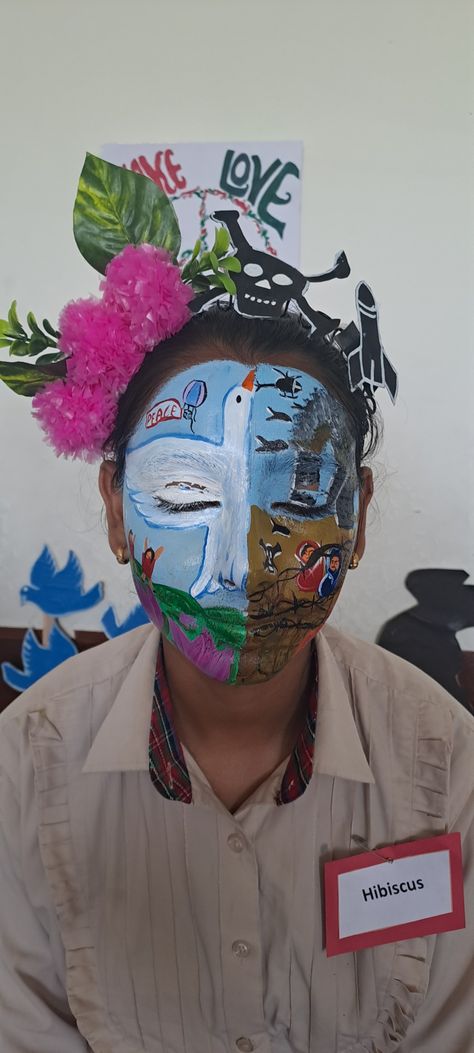 Face Painting Ideas For Competition, Face Painting Competition, Faces Painting, Social Themes, Painting Competition, Unity In Diversity, Work Art, Poster Drawing, Creative Painting