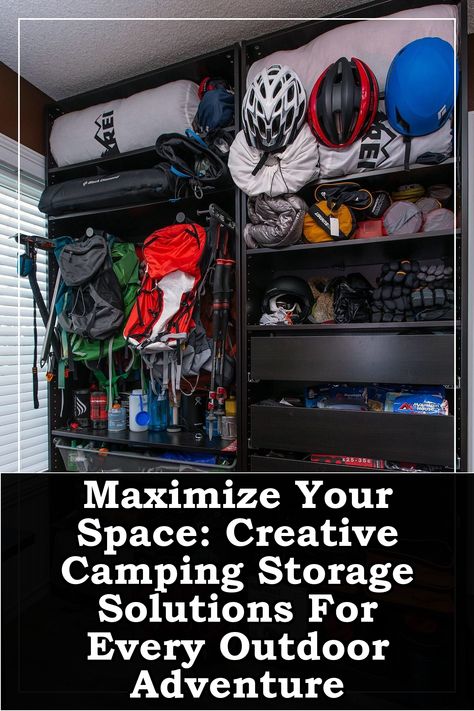 Discover innovative camping storage solutions that will transform your outdoor adventures! In "Maximize Your Space: Creative Camping Storage Solutions For Every Outdoor Adventure," explore clever tips and tricks to keep your gear organized and easily accessible. From compact packing ideas to multifunctional storage hacks, learn how to make the most of your space while enjoying the great outdoors. Perfect for campers of all levels looking to enhance their experience! Camping Gear Storage, Diy Storage Projects, Space Saving Hacks, Gear Storage, Camping Storage, Packing Ideas, Gear Organizer, Multifunctional Storage, Adventure Explore