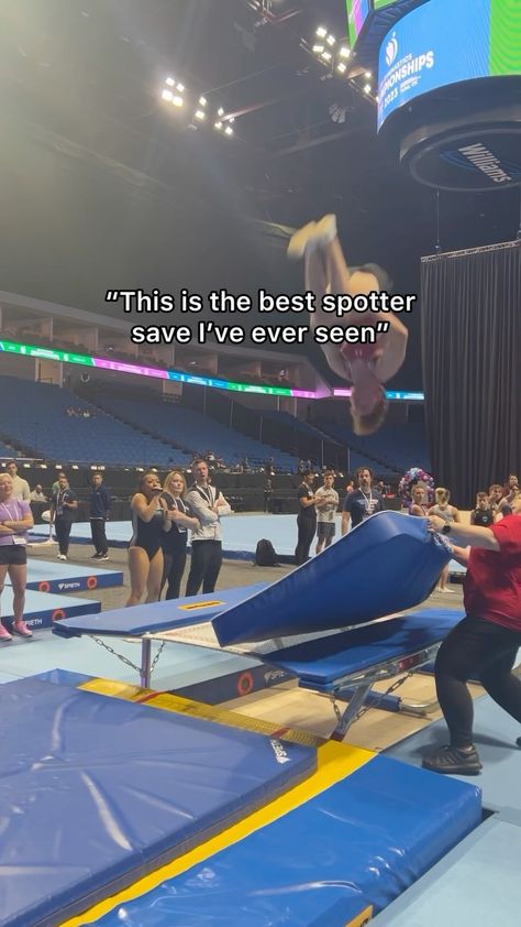 Tomas Minc | Gymnastics is nothing without spotters🙏 #flipfail #flips #trampoline #fail #gymnastics #spotters #doublemini #acrobatics #cheer | Instagram 2 Person Trampoline Tricks, Gymnastics Trampoline Tricks, How To Do An Aerial On A Trampoline, Gymnastics On Trampoline, Cheer Fails, Gymnastics Memes Hilarious, Fails, Gymnastics, Good Things