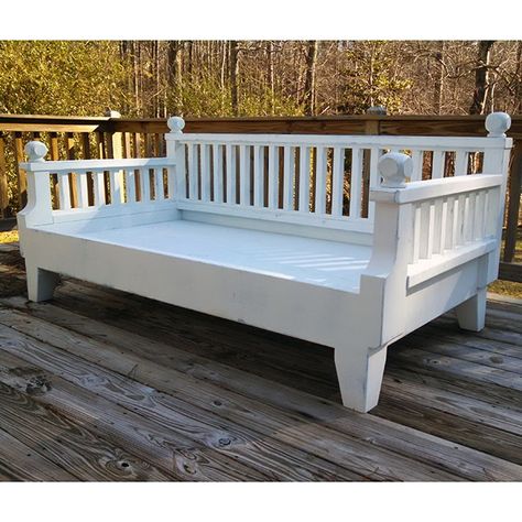 Ridgidbuilt Avila Outdoor Daybed For Deck Or Porch Diy Daybeds, Porch Daybed, Outdoor Porch Bed, Daybed Ideas, Queenslander Renovation, Used Outdoor Furniture, Pallet Daybed, Kayak Storage Rack, Diy Daybed