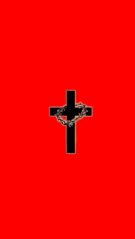 Red Cross Wallpaper, Cross Wallpaper, Christian Wallpapers, Nike Wallpaper, Phone Wallpaper Design, Christian Cross, Wallpaper Design, Anime Best Friends, Red Cross