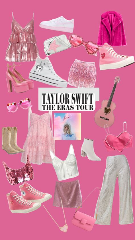 Taylor Swift Outfits Ideas Lover, Lover Eras Tour Outfits Ideas, Lover Era Outfit Inspiration, Taylor Swift Movie Outfits Lover, Eras Tour Outfit Accessories, Eras Tour Film Outfit Ideas, Lover Inspired Eras Tour Outfits, Taylor Swift Eras Tour Outfits Easy, Lover Taylor Swift Outfits Eras Tour