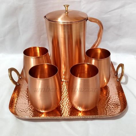 Check out this item in my Etsy shop https://www.etsy.com/in-en/listing/875950143/unique-luxury-design-drinking-water Copper Drinkware, Yoga Health Benefits, Antique Kitchen Decor, Live Drawing, Copper Water Bottle, Copper Jug, Copper Utensils, Copper Tray, Drink Ware