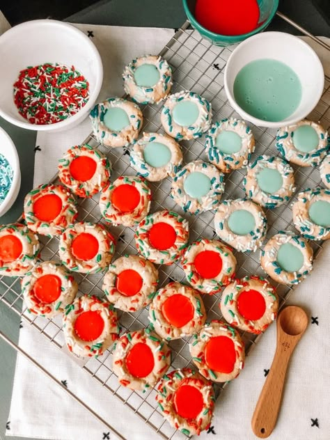 Dinner Instapot, Thumbprint Cookies Christmas, Thumbprint Cookies With Icing, Christmas Thumbprint, Thumbprint Cookie Recipe, Cookies Thumbprint, Cookies With Icing, Thumbprint Cookie, Jam Thumbprint Cookies