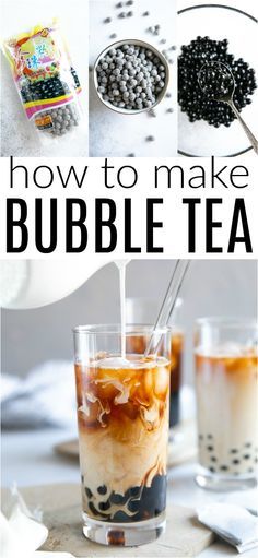 Bubble Tea Homemade, Homemade Bubble Tea, Homemade Boba, Make Bubble Tea, Resep Starbuck, Boba Tea Recipe, How To Make Bubbles, Bubble Tea Recipe, Milk Tea Recipes