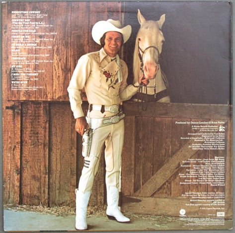 Glen Campbell Rhinestone Cowboy, Glenn Campbell, Rhinestone Cowboy, Glen Campbell, Outlaw Country, Capitol Records, Country Music Singers, Country Stars, Country Artists